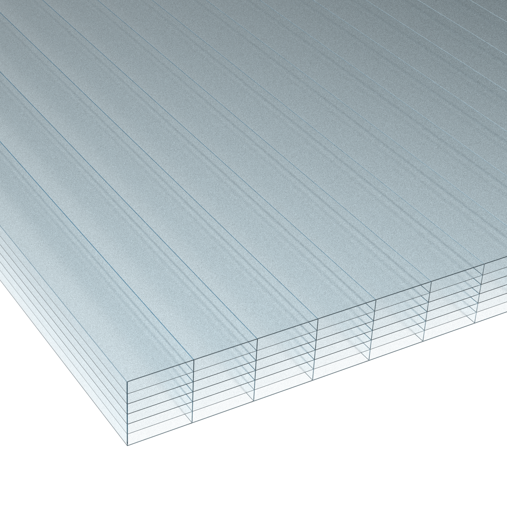 Policarb® 20 mm, 7 pareti, cristallo